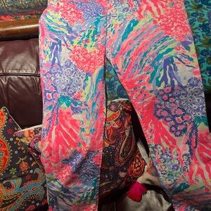Lilly Pulitzer Kelly pants sz 14 NWOT ROAR OF THE SEAS MULTI